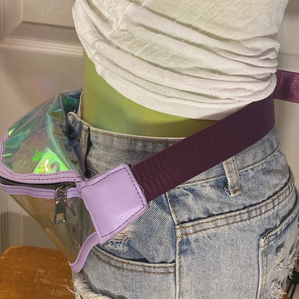Holographic Iridescent Fanny Belt Bag - Picture 6 of 9